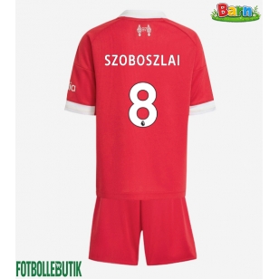 Liverpool Dominik Szoboszlai #8 Hemmaställ Barn 2025-26 Kortärmad (+ Korta byxor)